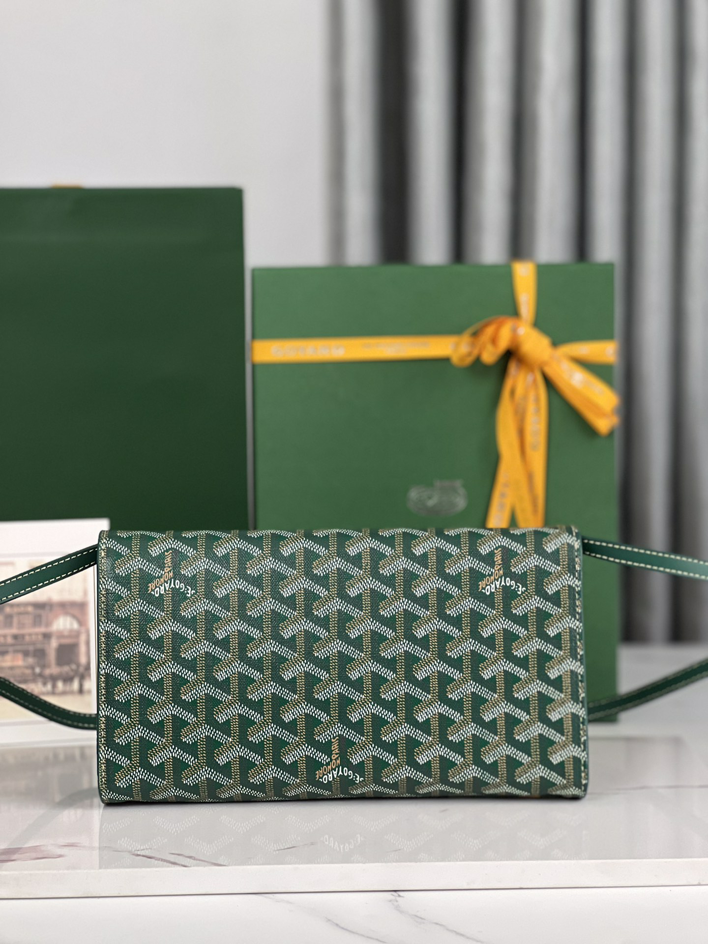 [TOP] Goyard Monte-Carlo Handbag 25×14.5×4cm - Green & SHW - 711 Luxury