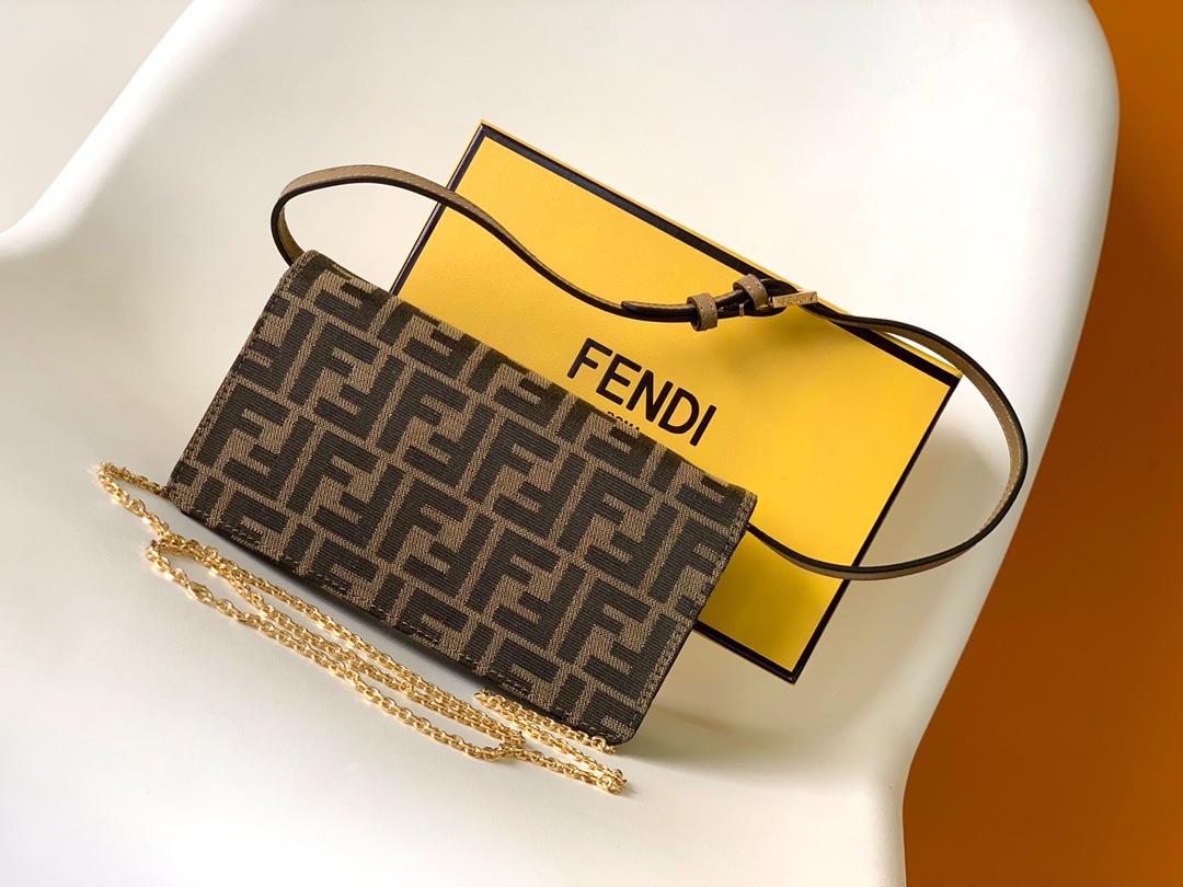 [TOP] FENDI Baguette Bag 21-5-11.5cm - Brown - 711 Luxury