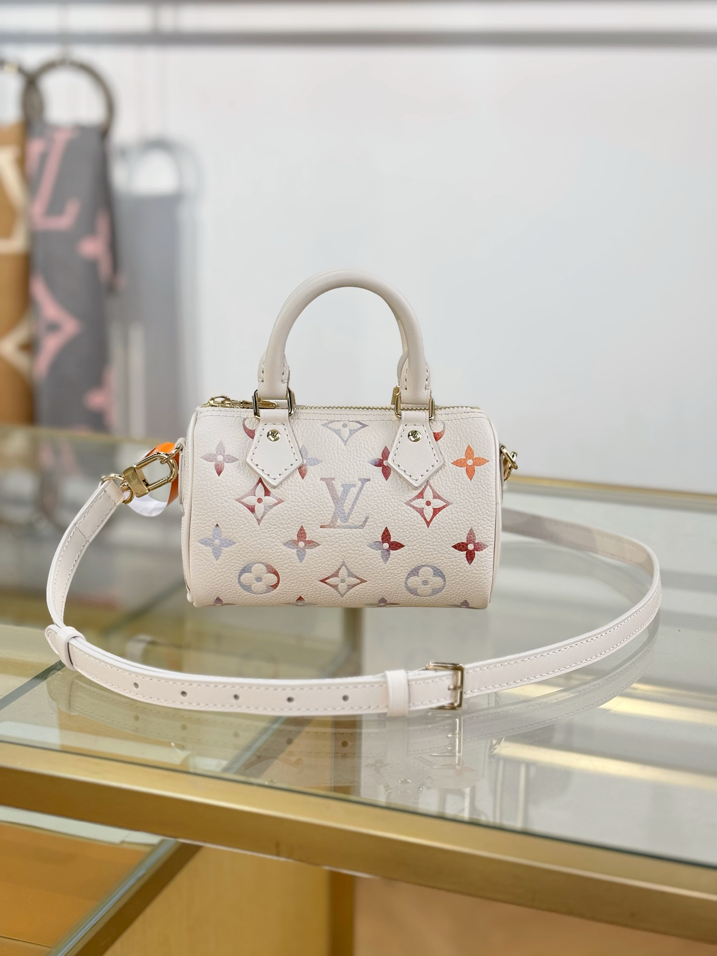 [TOP] Louis Vuitton LV NANO SPEEDY Bag 16x10x7.5cm - Beige - 711 Luxury