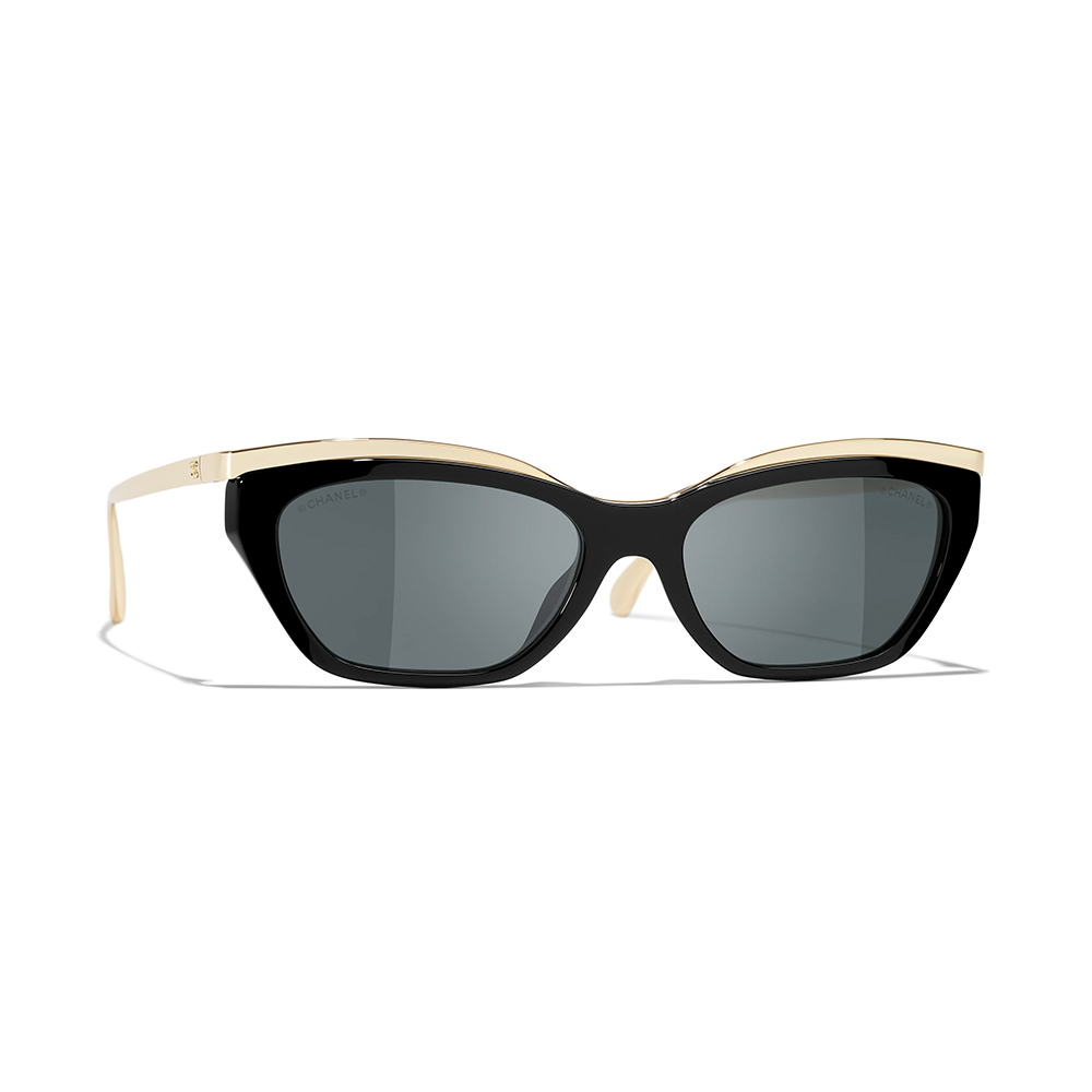 Chanel Sunglasses CHANEL Sunglasses Cat-eye Sunglasses Acetate Metal #396061 View 2 | Nigo Office