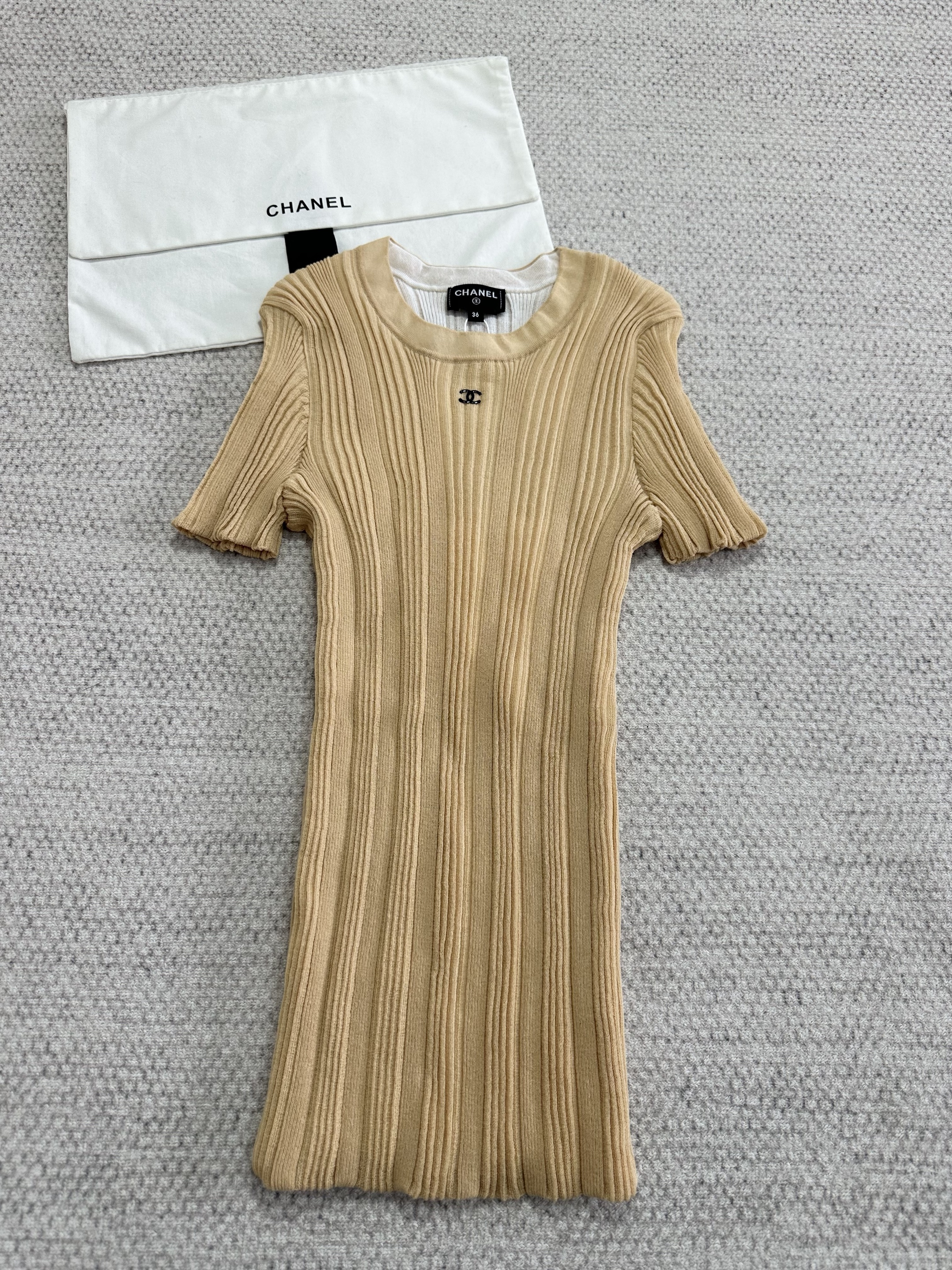 Chanel Top-quality Version CC Silk Cotton Short Sleeves#388596