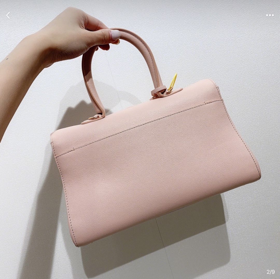 [TOP] Delvaux Brillant Bag Togo Leather 28x8x15.5cm - Pink - 711 Luxury