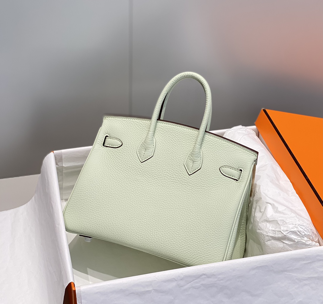 [TOP] HERMES Birkin Togo Leather 25cm - Vert Fizz & SHW