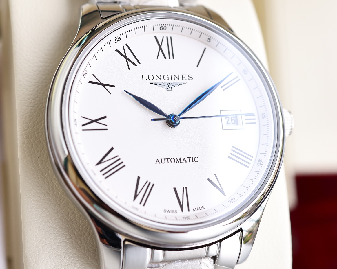[TOP] LONGINES Watch 39mm - White/Silver - 711 Luxury