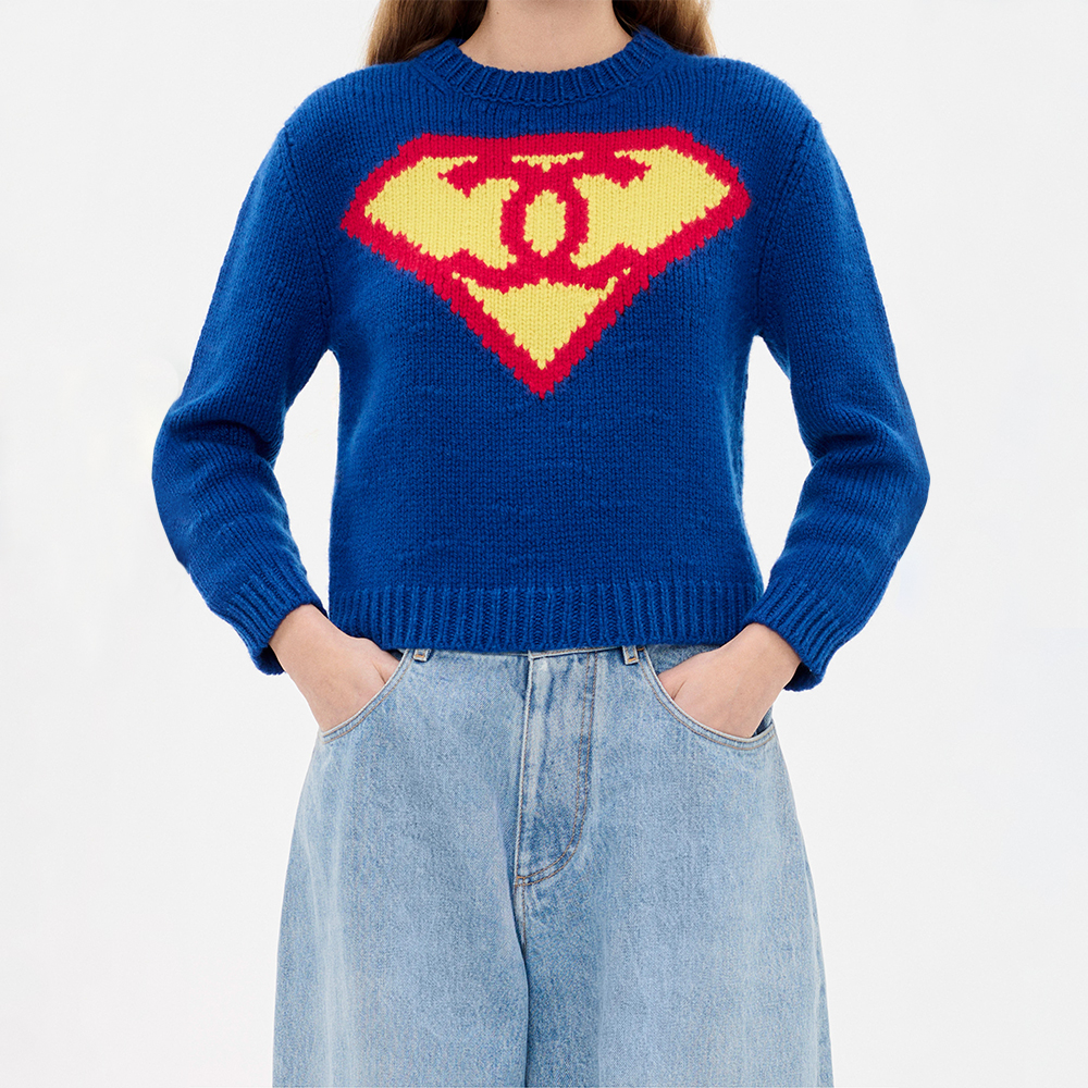 Chanel red Clothing CHANEL Top-quality Version Pullover Cashmere Blue Yellow Red #389874 | Nigo Office