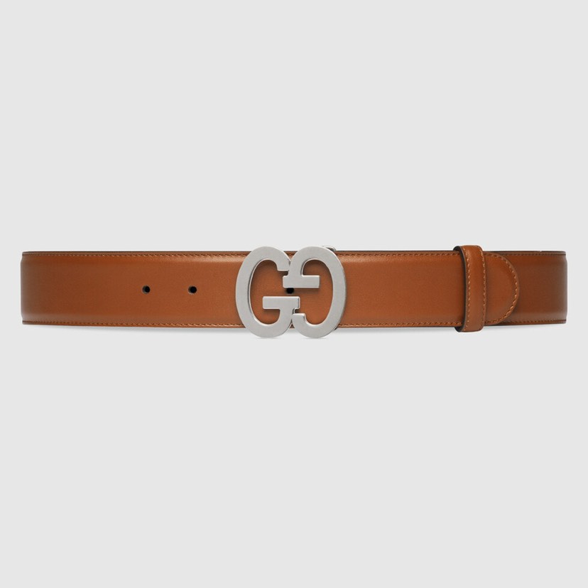 [TOP] GUCCI GG Belt 4.0cm - Brown - 711 Luxury