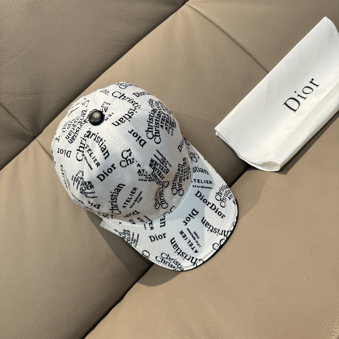 [TOP] Christian Dior Hat - White - 711 Luxury