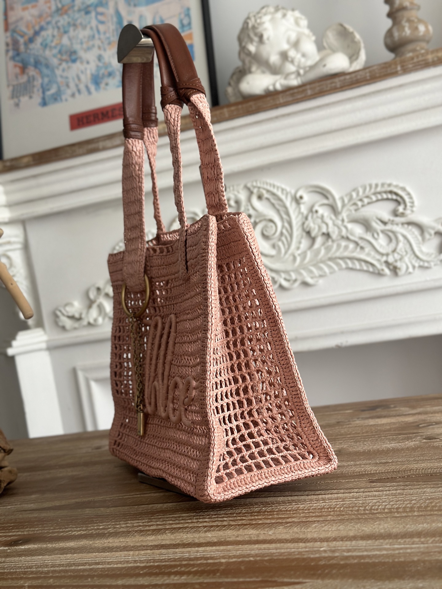 [TOP] Chloe Summer Banana Bag 37*26*13.5cm - Light Pink - 711 Luxury