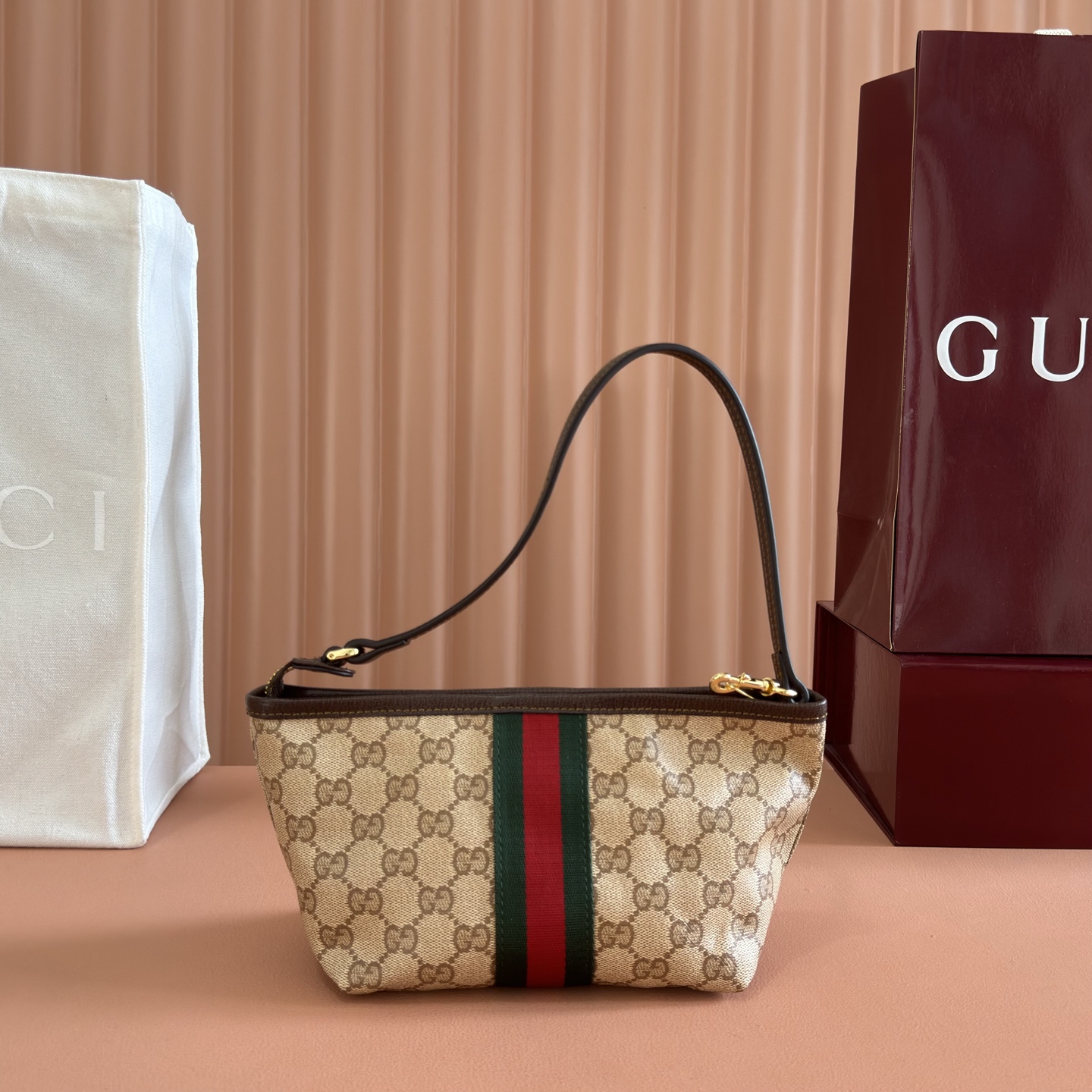 [TOP] GUCCI Generation Bag 21.5 x 16 x 13.5 cm - Khaki - 711 Luxury
