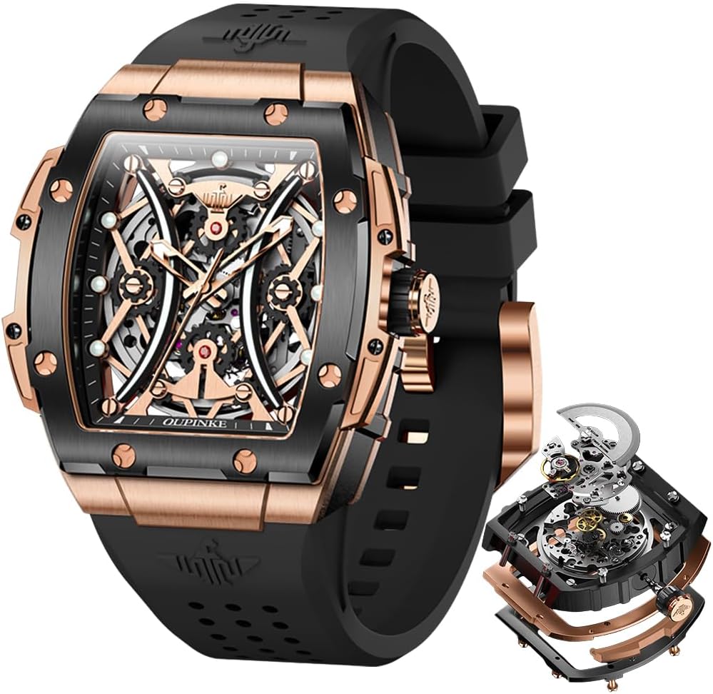 OLEVS Mens Watches Stylish Chronograph Waterproof Luminous Silicon Strap Multifunction Watches for Men Business White Men Wrist Watch