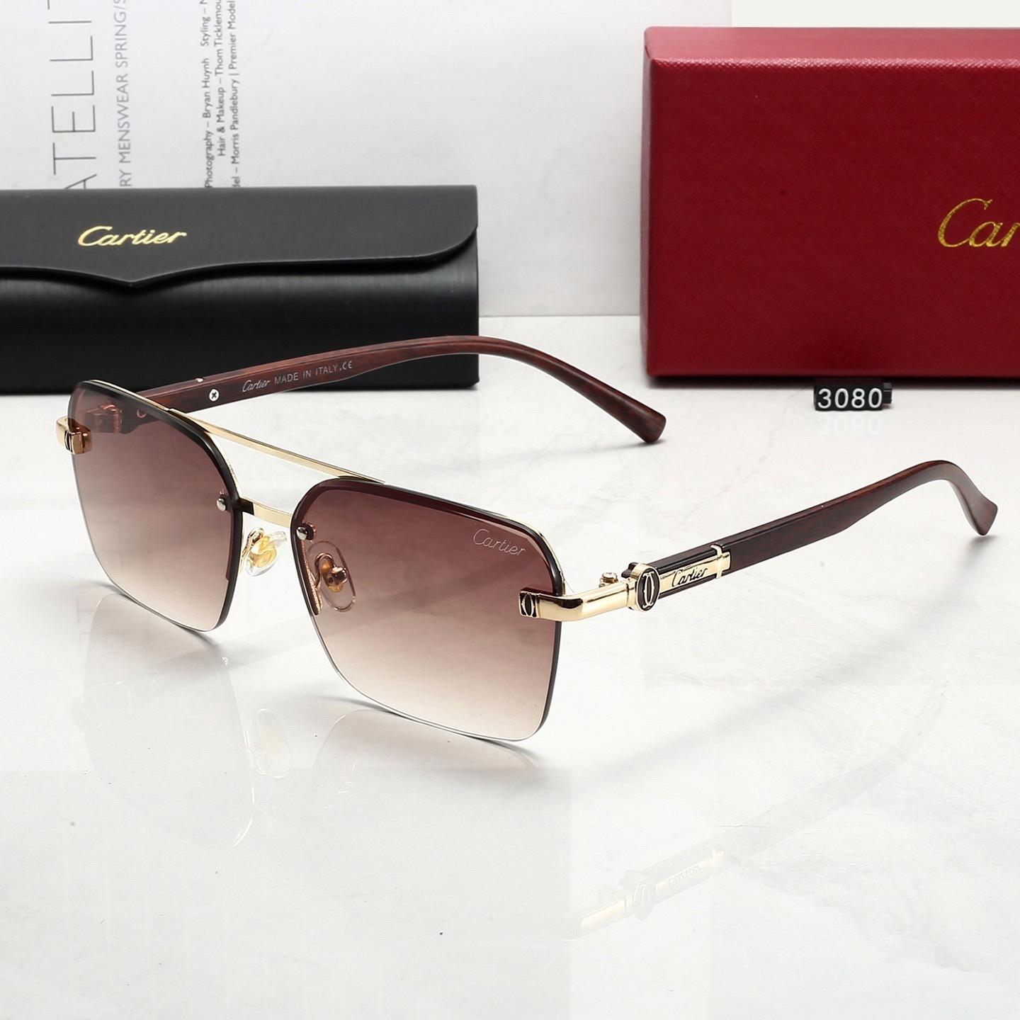 [TOP] Cartier Sunglasses - 5 Colors - 711 Luxury