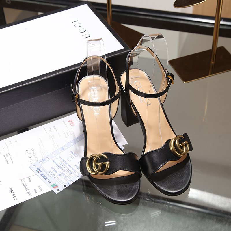 [TOP] GUCCI High-heeled Shoes - Black - 711 Luxury