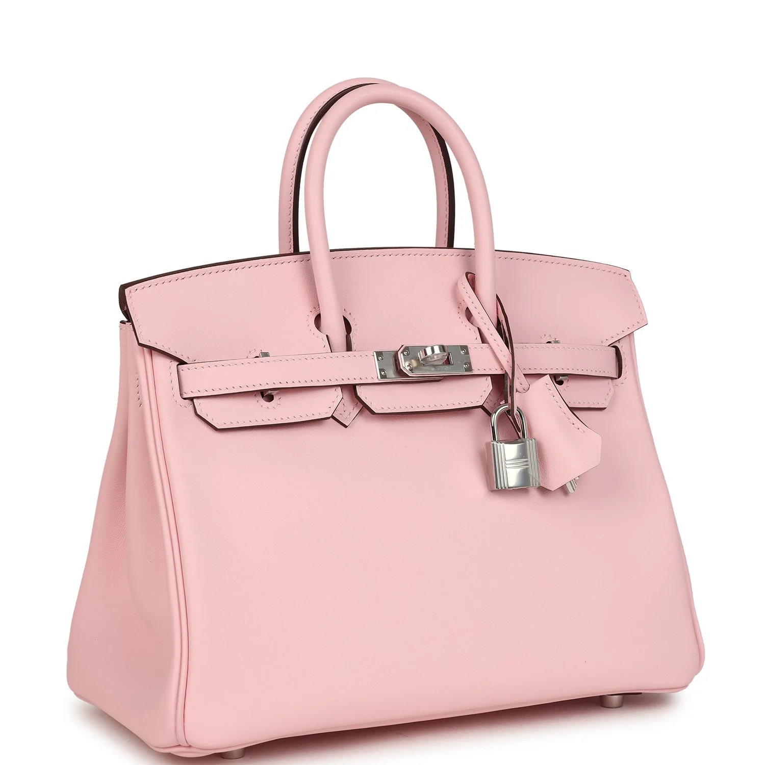 Hermes BirkinRose Sakura Swift Palladium Hardware