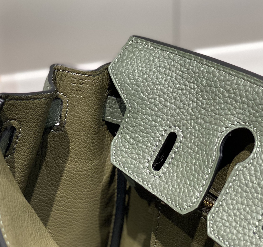 [TOP] HERMES Birkin Togo Leather 25cm - Vert Amande & GHW