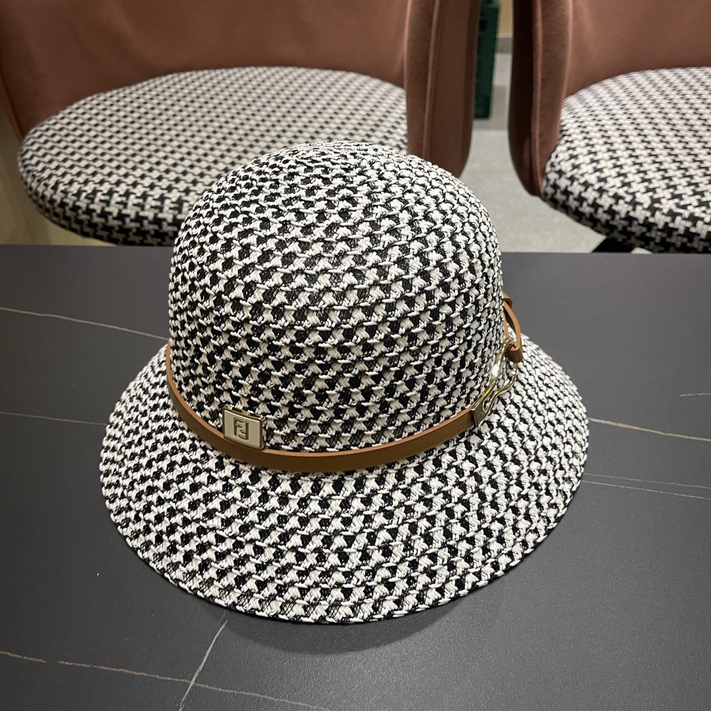 [TOP] FENDI Hat - Black and White - 711 Luxury