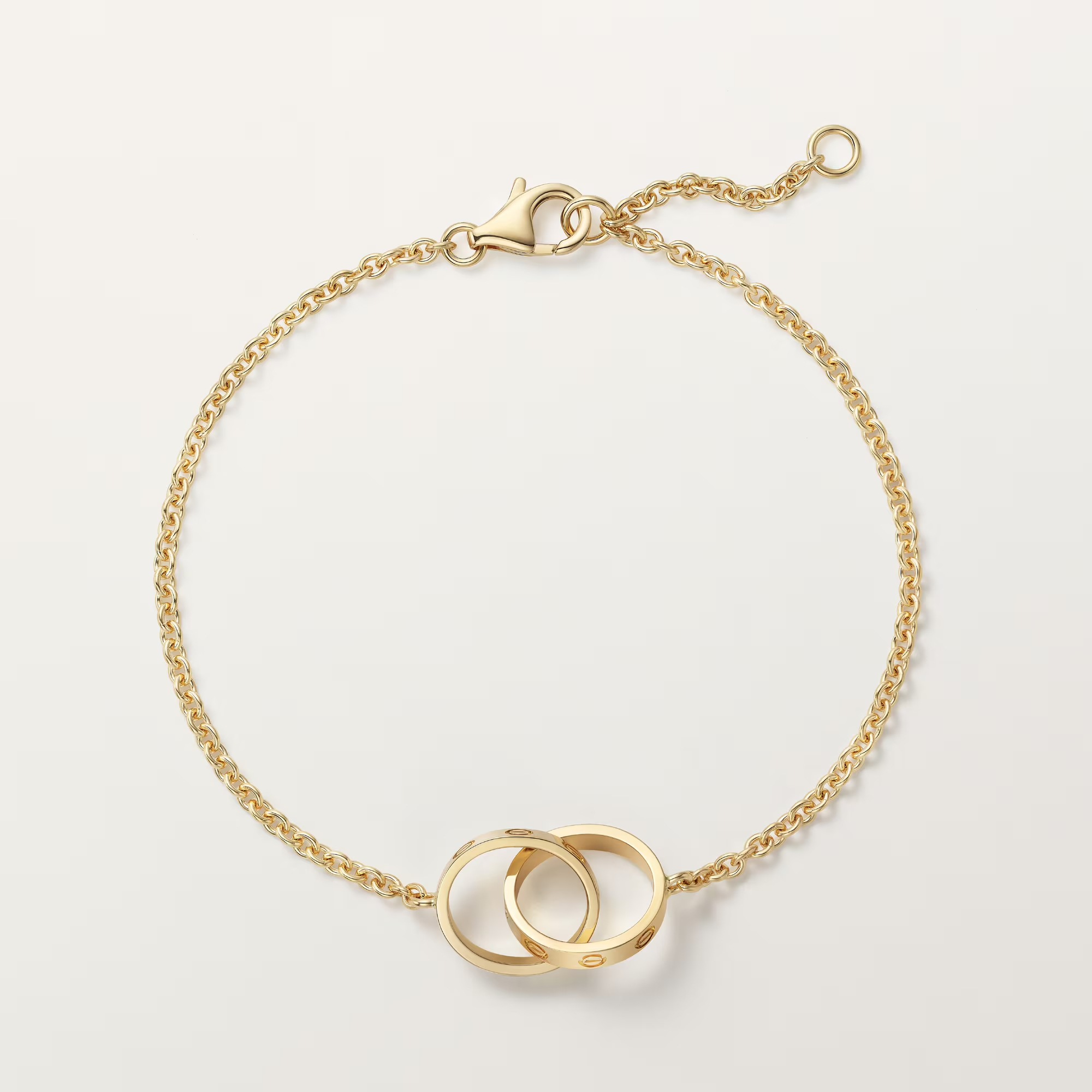 Carty Love Luna Loop Bracelet, Yellow Gold, Chain