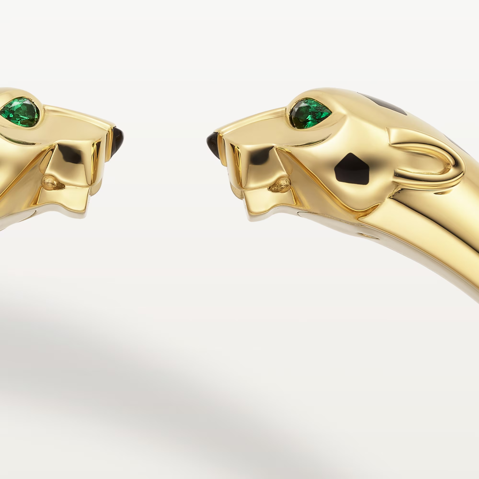 Carty Panther Motif Bracelet, Yellow Gold, Double Head,Medium Model