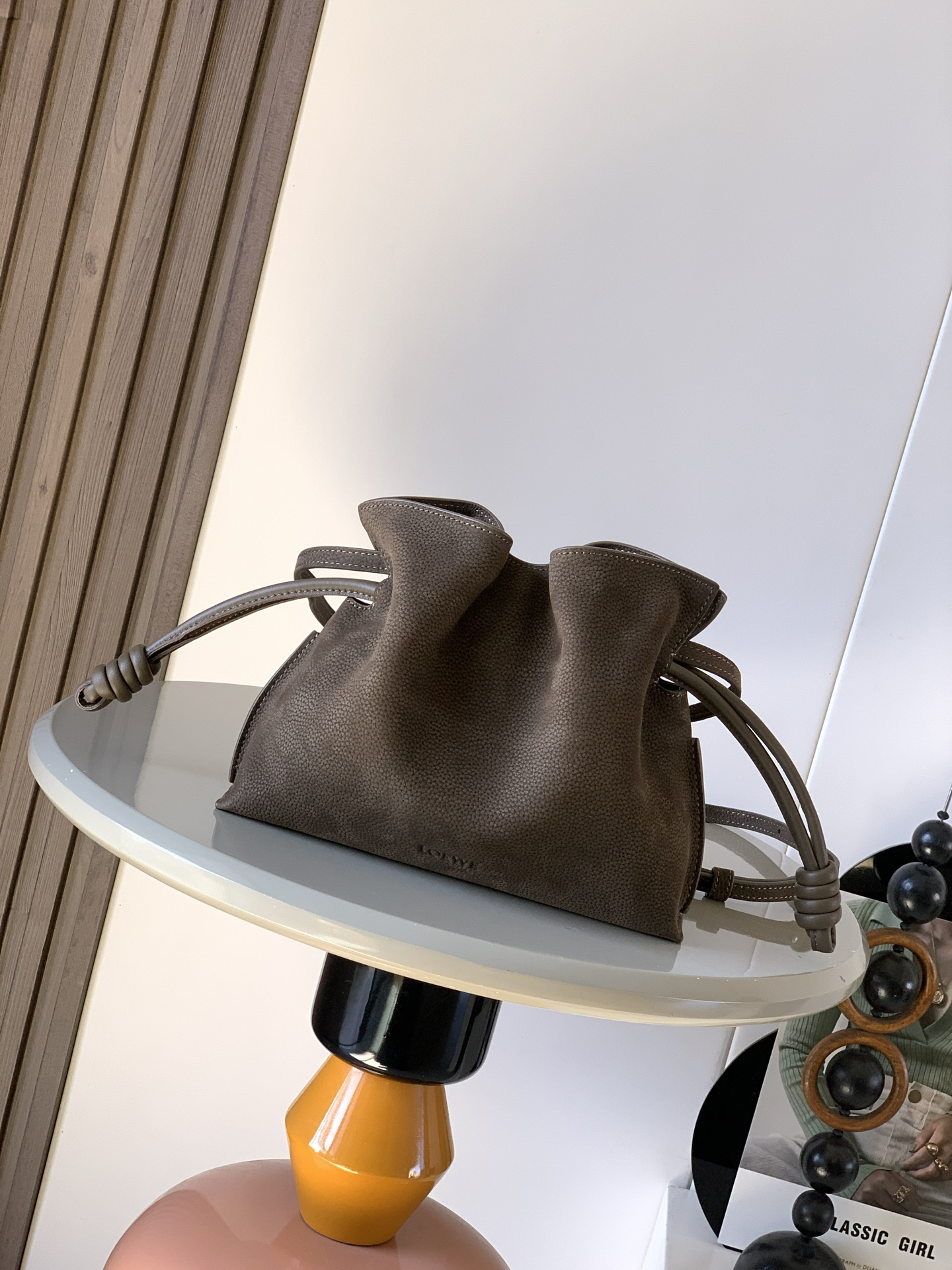 [TOP] LOEWE Flamenco Bag Grain Nubuck Leather 23x18x9cm - Brown - 711 Luxury