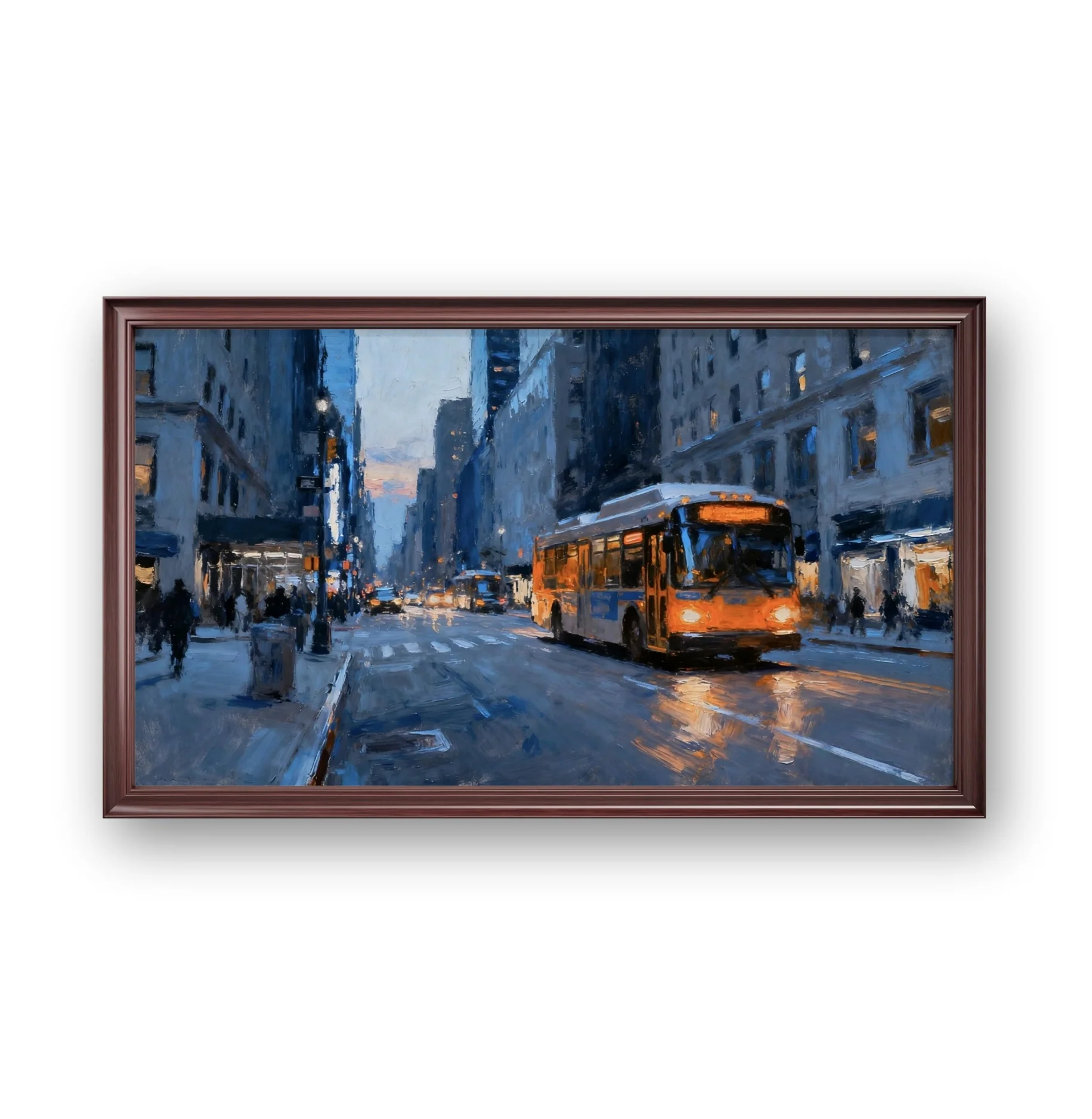 Bustling Street Scene