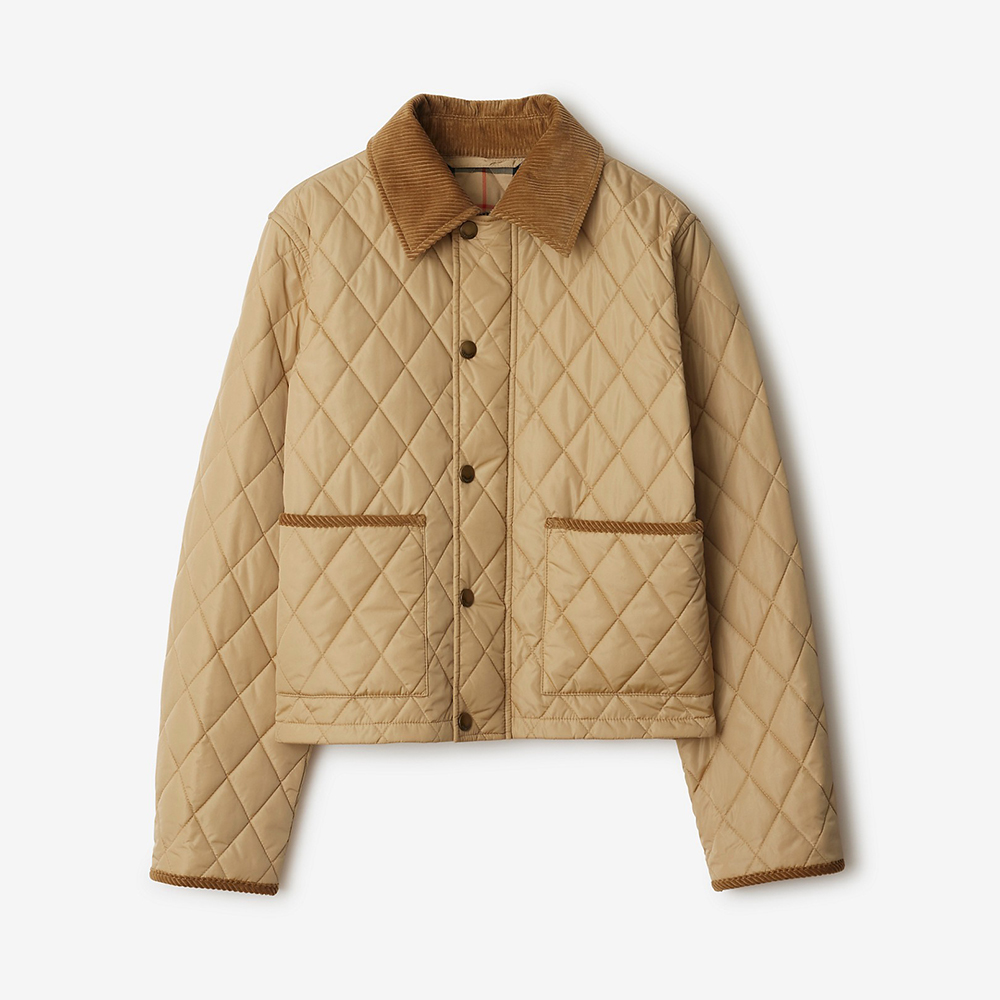Burberry Clothing Burberry Cropped Quilted Nylon Jacket #378348 | Nigo Office
