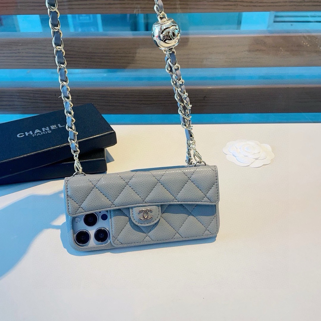 [TOP] CHANEL Phone Case - Gray - 711 Luxury