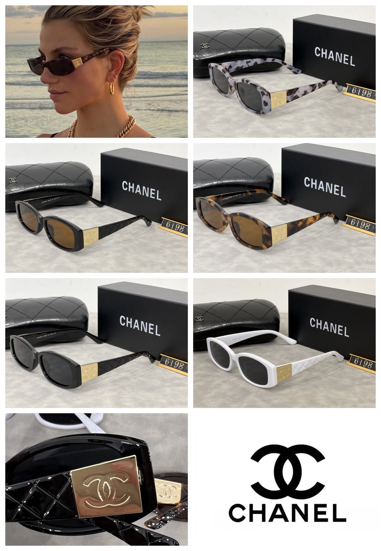[TOP] CHANEL Sunglasses - 5 Colors - 711 Luxury