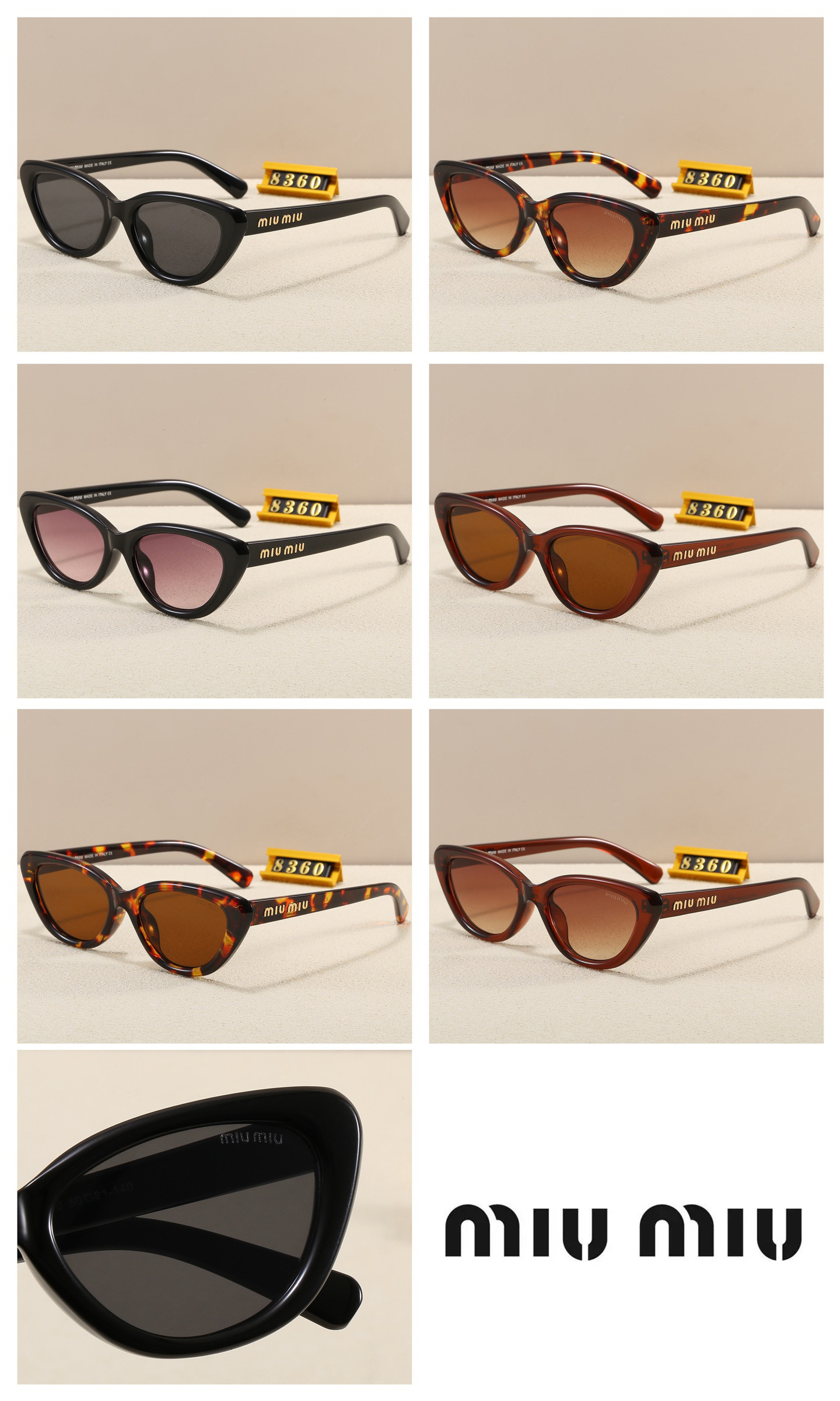 [TOP] Miu Miu Sunglasses - 6 Colors
