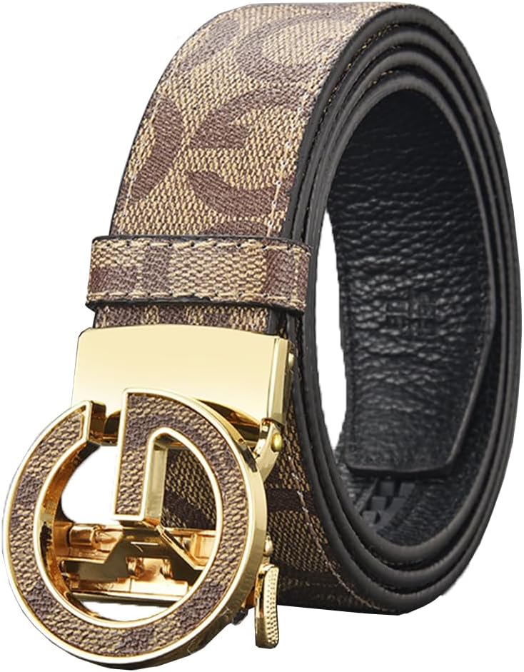 Ridoras Designer Belts for Men Ratchet Belts with Automatic G Buckle Mens Belt for Casual Jeans Business
