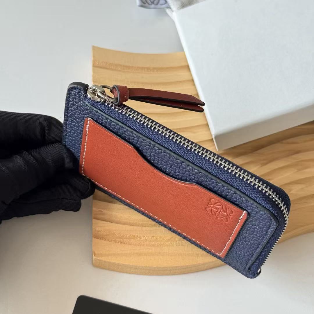 [TOP] LOEWE Card Holder 13*7.5cm - Blue - 711 Luxury