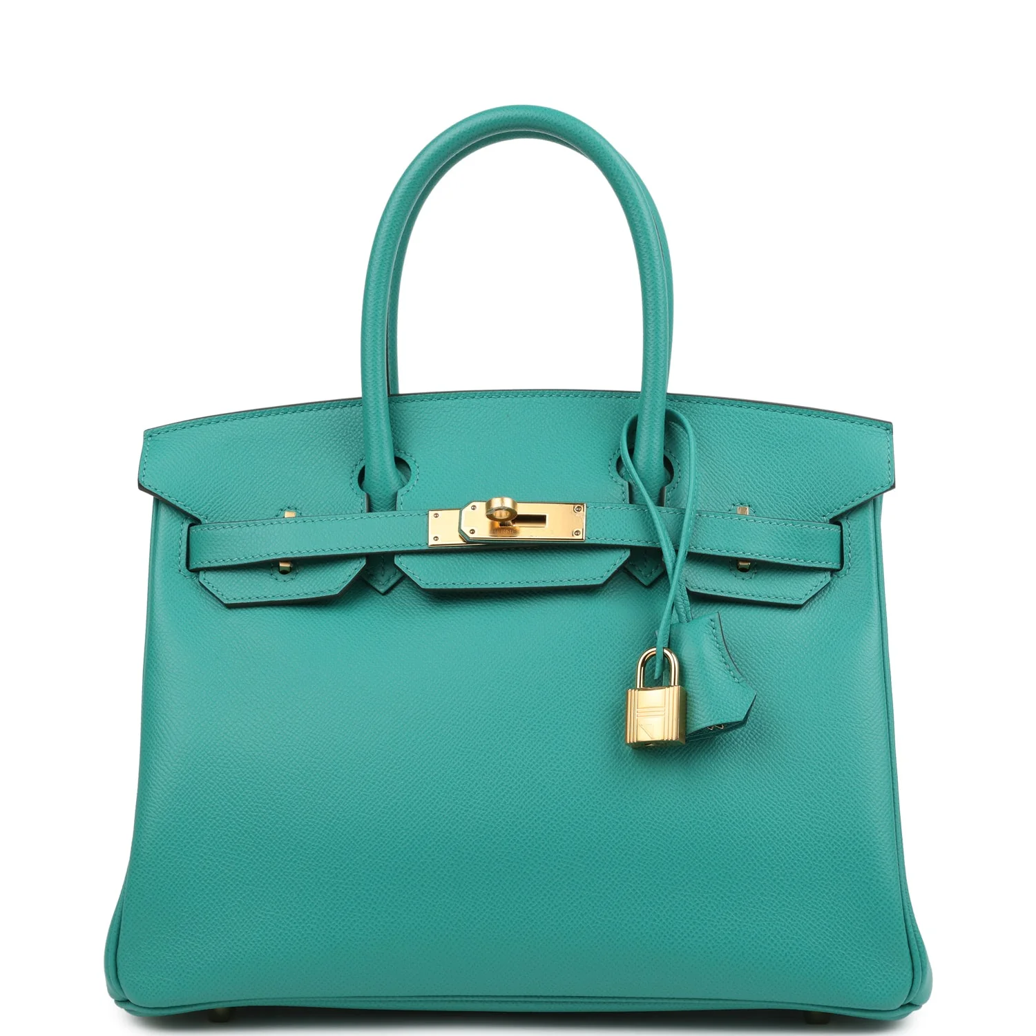 Hermes BirkinVert Verone Epsom Gold Hardware