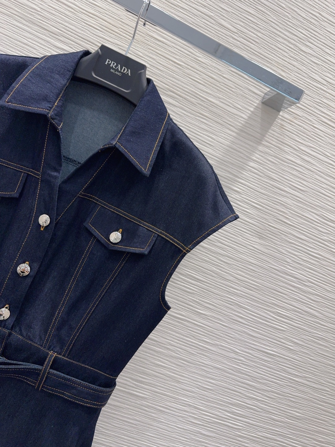 [TOP] PRADA Denim Dress - Navy Blue