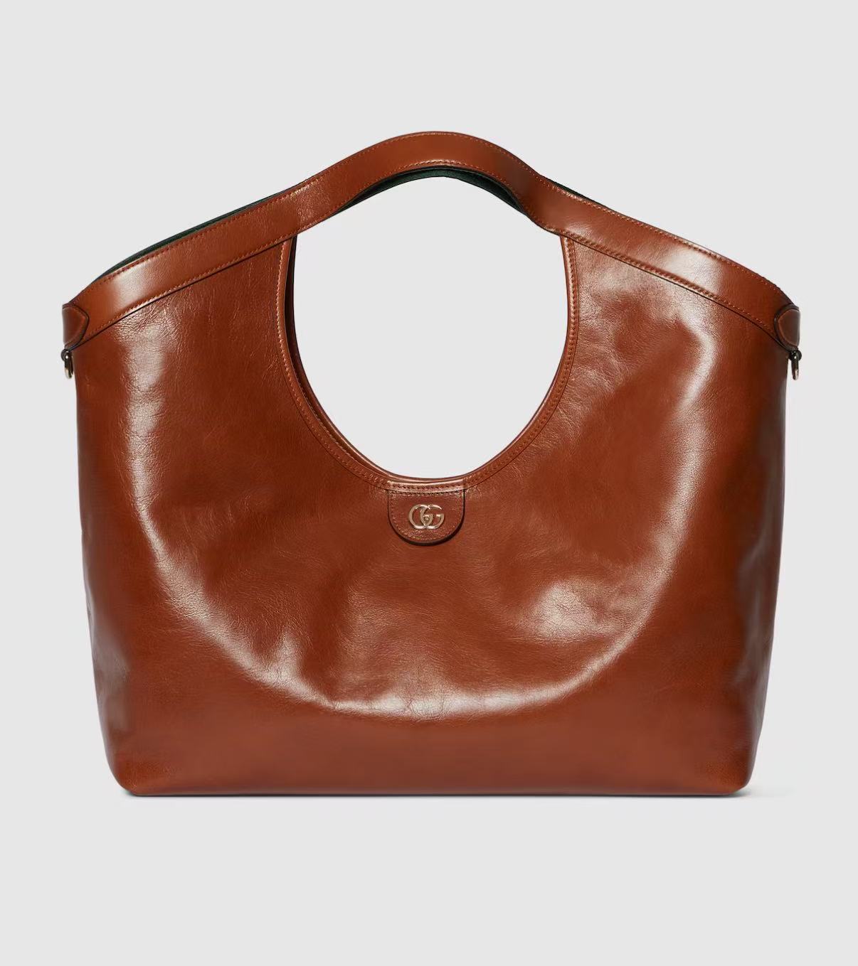 [TOP] GUCCI Giglio Tote Bag 60x47x16cm - Brown - 711 Luxury