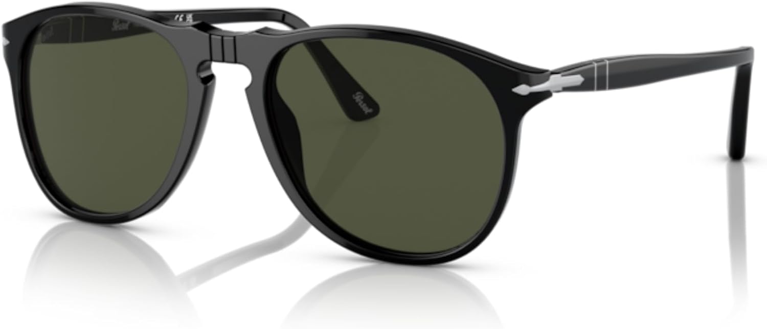 Persol PO9649S Aviator Sunglasses for Men +BUNDLE with ACCESSORY EYEWEAR KIT