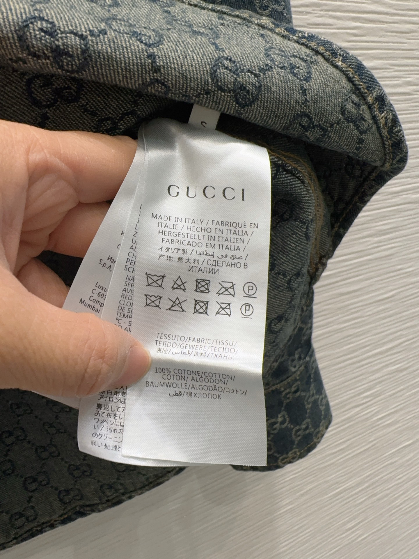 [TOP] GUCCI Denim Shirt - Blue