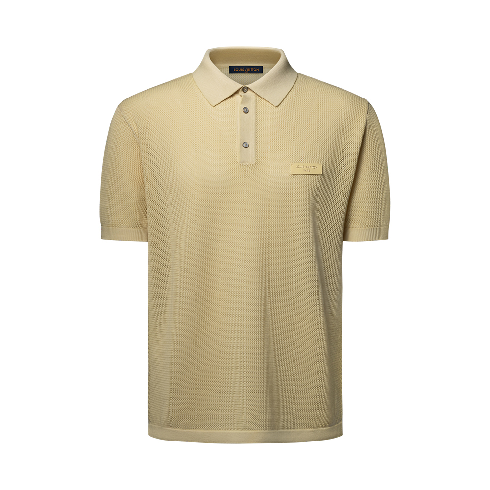 LOUIS VUITTON Sun-Bleached Short-Sleeved Polo Shirt #393062