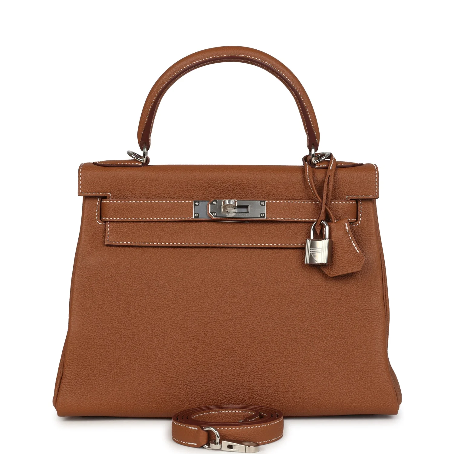 Hermes Kelly Retourne  Gold Togo Palladium Hardware