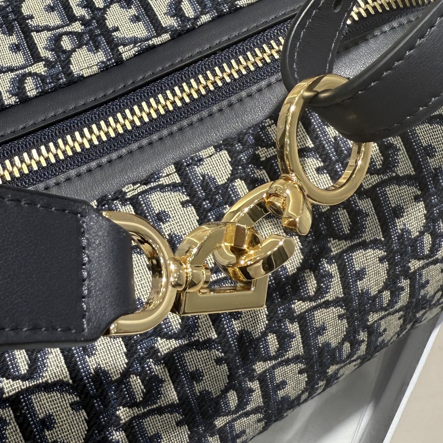 [TOP] Christian Dior D-Journey Bag 33x16x15cm - Navy Blue - 711 Luxury