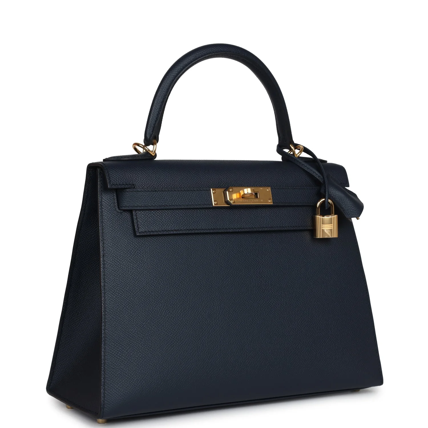 Hermes Kelly Sellier  Bleu Indigo Epsom Gold Hardware