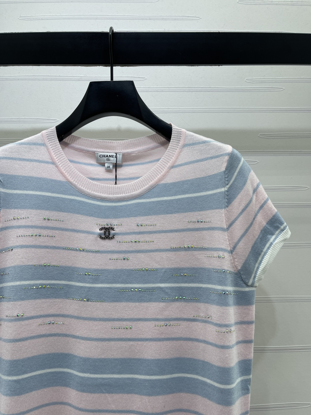 [TOP] CHANEL Knit Top - Pink and Blue - 711 Luxury
