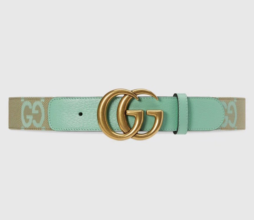 [TOP] GUCCI Men's Belt 3.8cm - Green - 711 Luxury