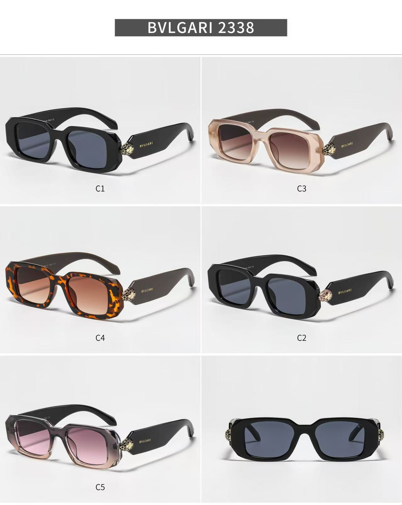 [TOP] BVLGARI Sunglasses - 5 Colors