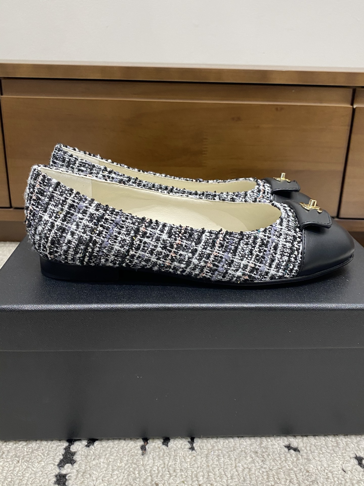[TOP] CHANEL Mary Jane Ballet Flats - Black - 711 Luxury
