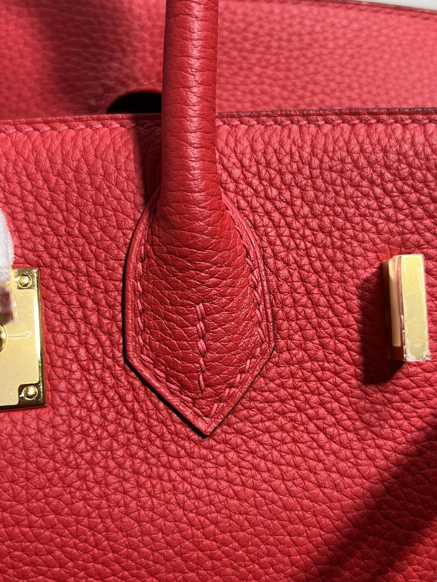 [TOP] HERMES Birkin Togo Leather 25cm - Rouge Casaque & GHW