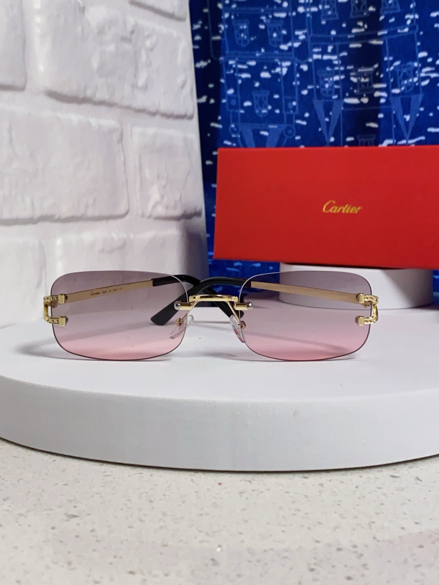 [TOP] Cartier Sunglasses - Gold - 711 Luxury