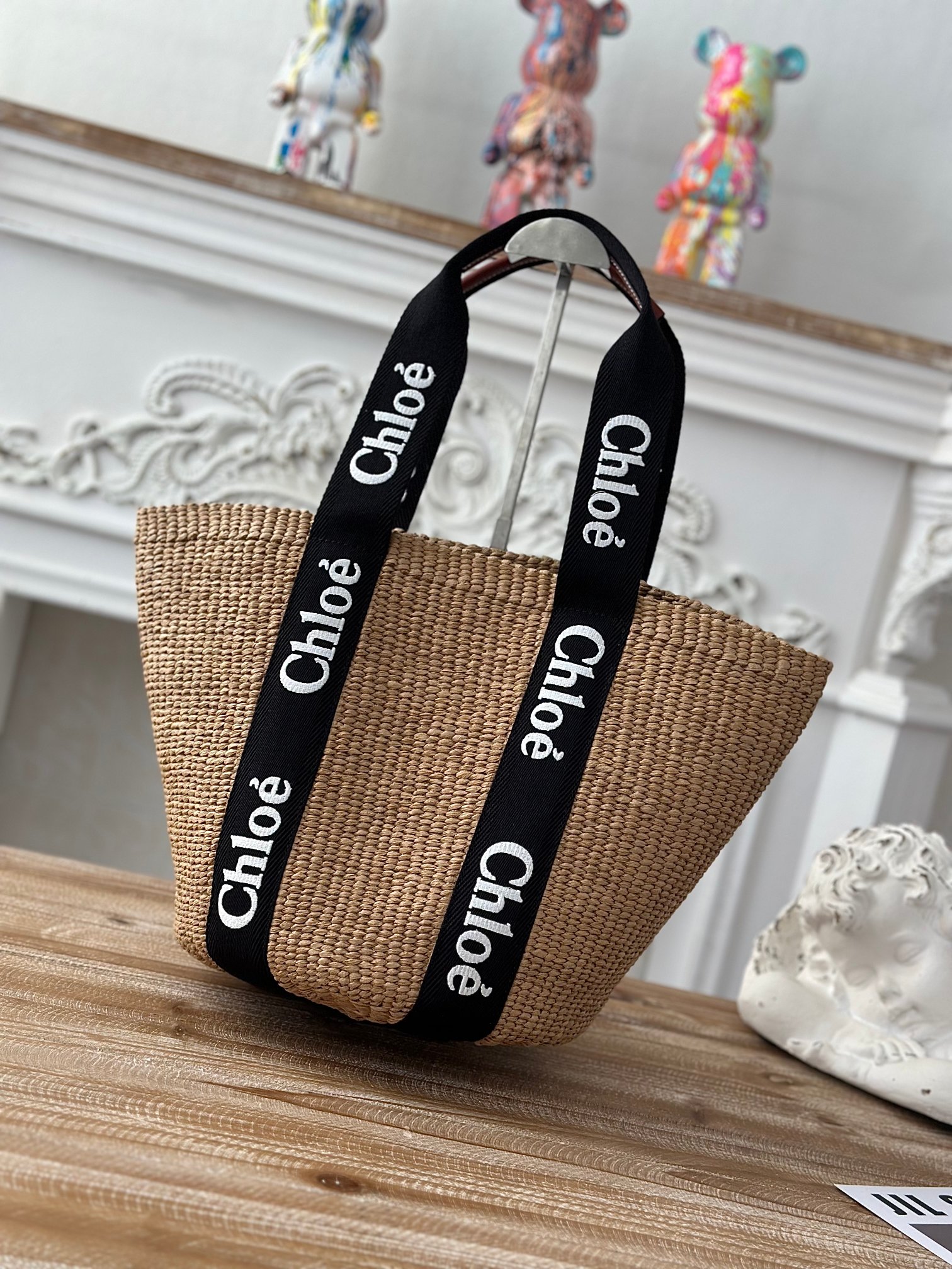 [TOP] Chloe Large Woody Basket Bag 28*48*28cm -Brown - 711 Luxury