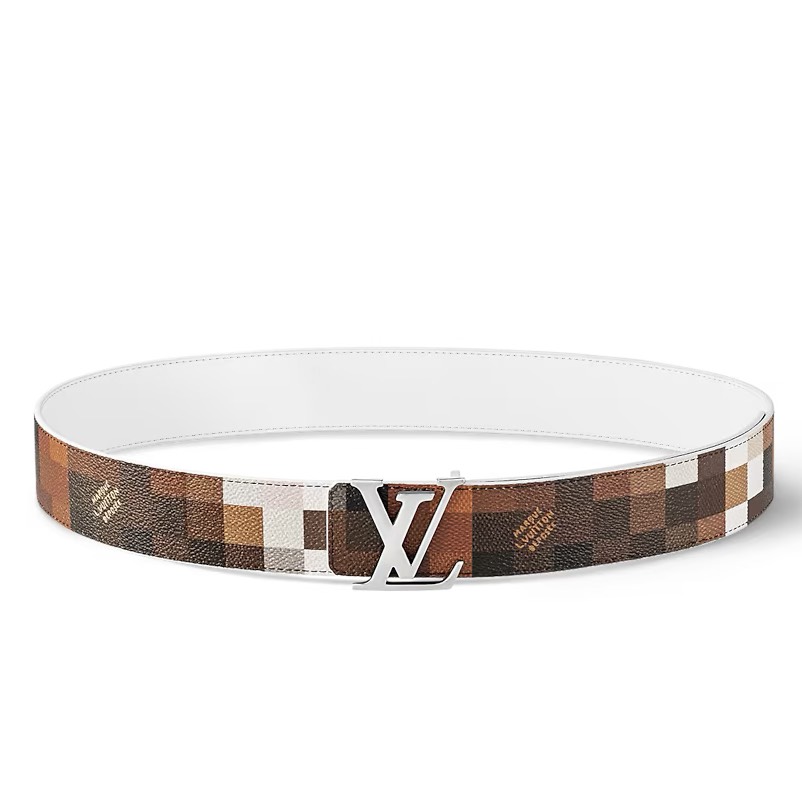 [TOP] Louis Vuitton LV Men's Nigo Belt 4 cm - White - 711 Luxury