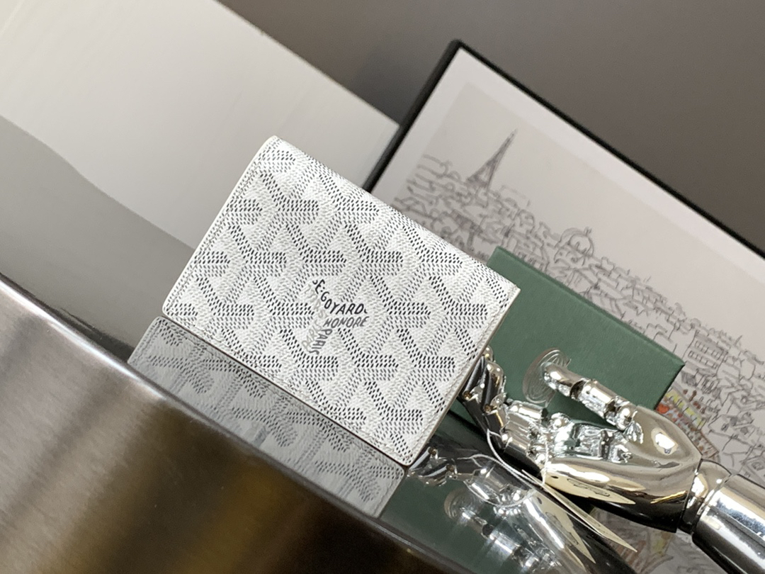 [TOP] Goyard Malhesherbes Card Holder  7x1.5x10.2cm - White - 711 Luxury
