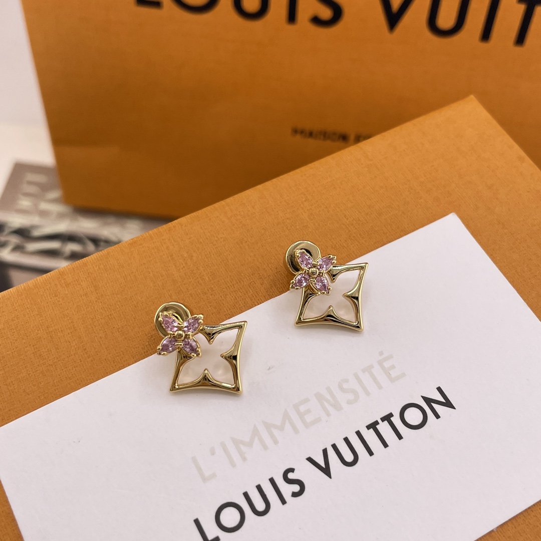 [TOP] Louis Vuitton LV Earrings - Gold - 711 Luxury