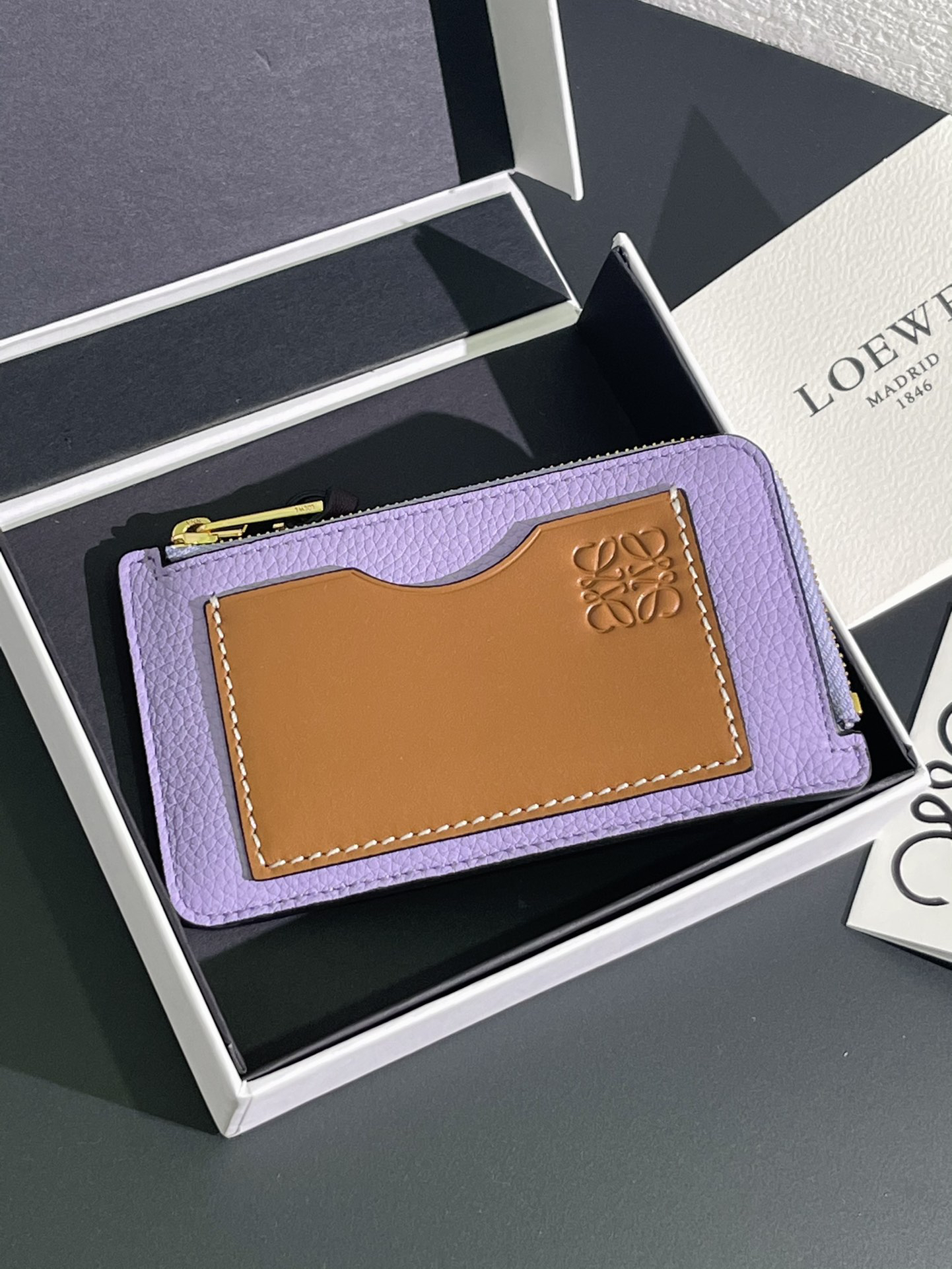 [TOP] LOEWE Card Holder  13*7.5 cm - Purple - 711 Luxury