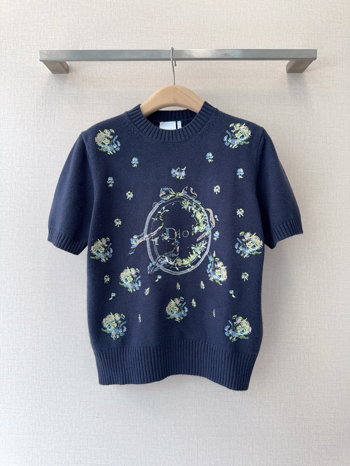 [TOP] Christian Dior Knit Top - Navy Blue - 711 Luxury